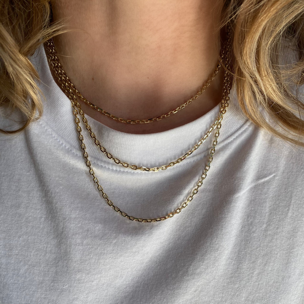 Mondsee 18k Gold Filled DC Curb Link Chain | 18k Gold Filled Jewelry