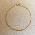 Mondsee 18k Gold Filled Satellite Chain Anklet | 18k Gold Filled Jewelry