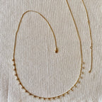 GoldFi 18k Gold Filled Belly Chain With Cubic Zirconia Stones