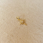 Mondsee 18k Gold Filled Mini Starburst Pendant With Cubic Zirconia Stone | 18k Gold Filled Jewelry