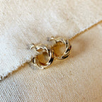 Mondsee 18k Gold Filled Italian Twisted Hoop Earrings | 18k Gold Filled Jewelry