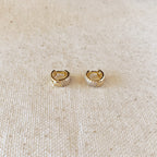 Mondsee 18k Gold Filled 9.5mm Cubic Zirconia Clicker Hoop Earrings | 18k Gold Filled Jewelry