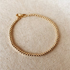 Mondsee 18k Gold Filled 2.5mm Beaded Bracelet | 18k Gold Filled Jewelry