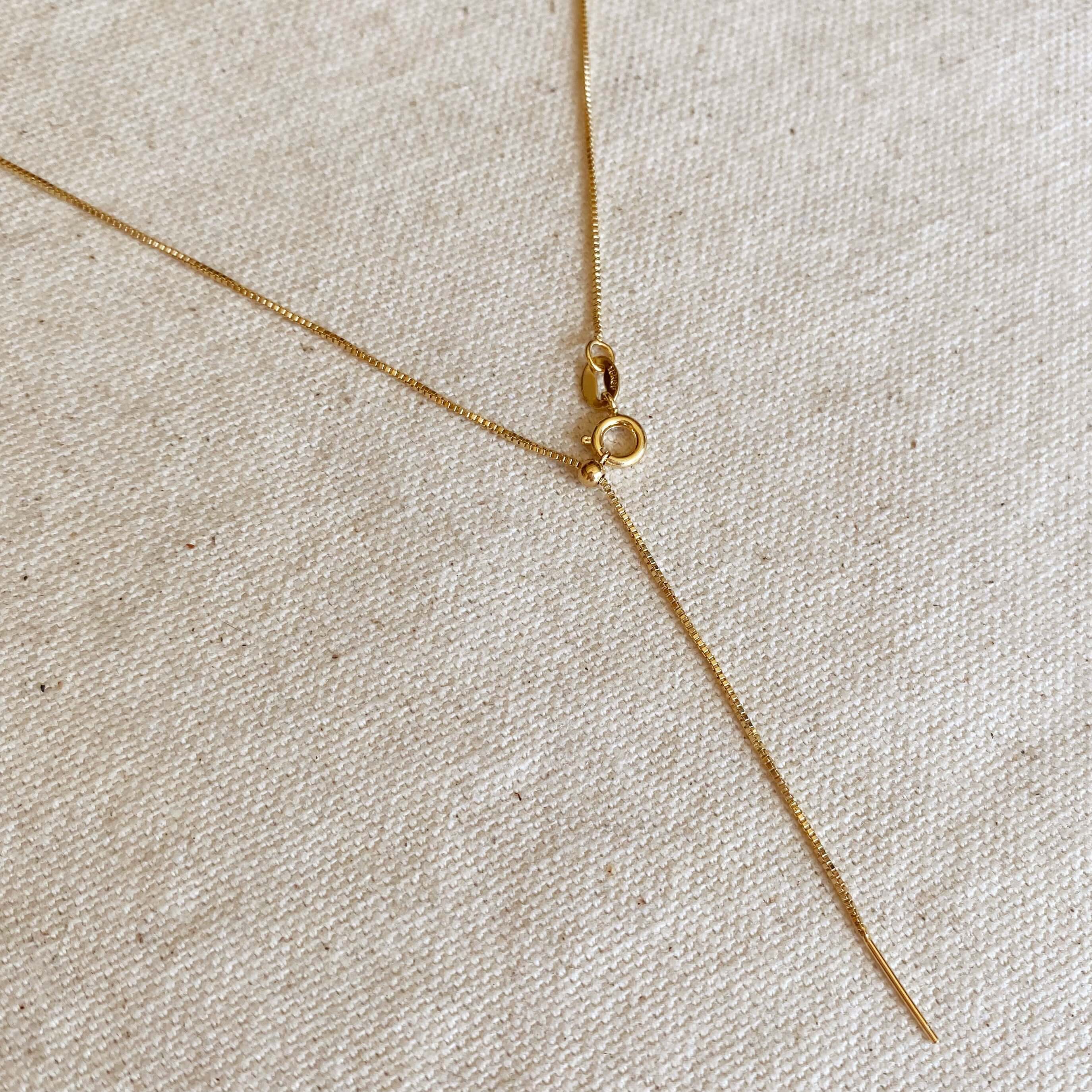 Mondsee 18k Gold Filled Adjustable Sizing Necklace | 18k Gold Filled Jewelry