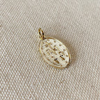 18k Gold Filled Double Sided Lady of Grace Medal Pendant