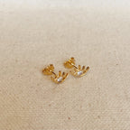 Mondsee 18k Gold Filled Eye Stud Earring | 18k Gold Filled Jewelry