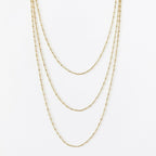 Mondsee 18k Gold Filled 1mm Spaced Beaded Chain | 18k Gold Filled Jewelry