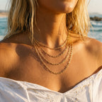 Mondsee 18k Gold Filled Short Link Paperclip Chain | 18k Gold Filled Jewelry
