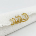 Mondsee 18k Gold Filled CZ C-Hoop Earrings | 18k Gold Filled Jewelry